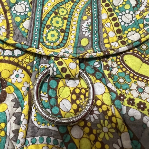 Vera Bradley Yellow and Green Paisley Shoulder Bag - Picture 8 of 8